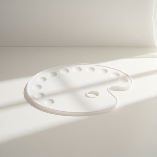 [FC 404-16] 11-Well Plastic Palette - Oval 10.5" x 14"