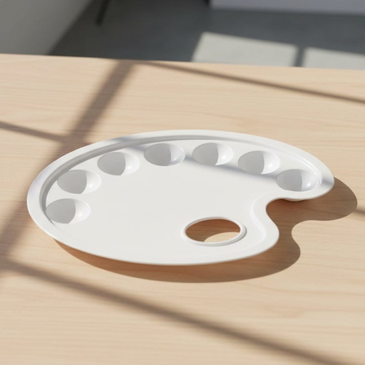 [FC 404-18] Palette en plastique à 7 puits (ovale)