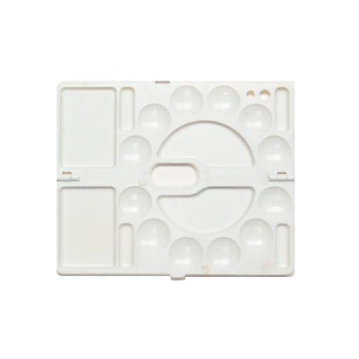 [FC 404-4] 14-Well Folding Palette Box with 12 Circle Wells and 2 Rectangular Wells