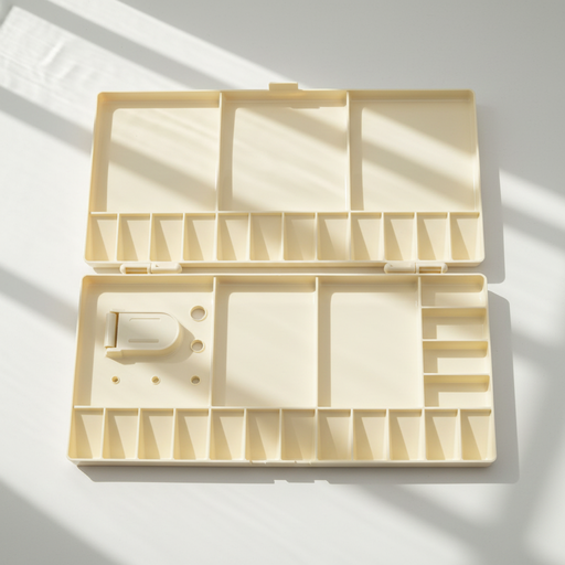 [FC 404-9408] Boîte à palette pliante avec 16 puits (grand et petit rectangulaire) - 8 "x 8" (lorsqu'elle est ouverte)