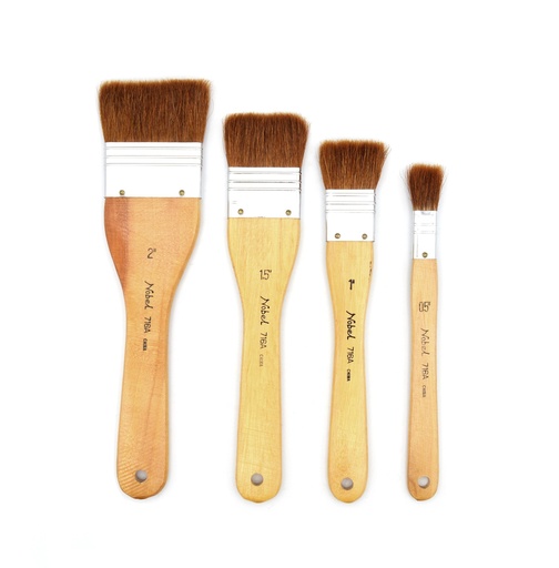 [FC 716B-1.5] Camel Hair Brush - Flat 1.5"