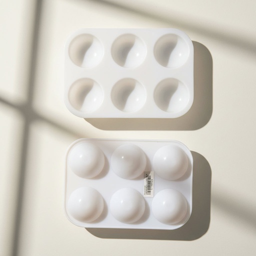 [FC 404-11] 6-Well Economic Rectangular Plastic Palette, 3" x 6''