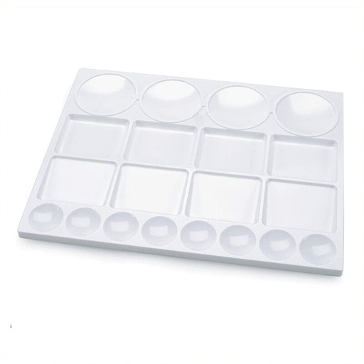 [FC 404-19] Palette de couleurs en plastique 20 puits 10" x 13''