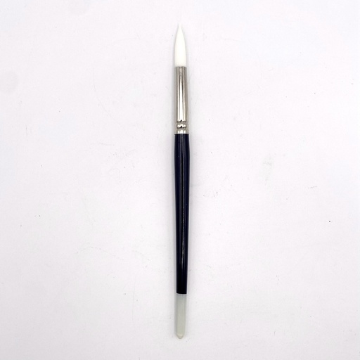 [FC 789-10] White Synthetic Taklon Brush - Round #10