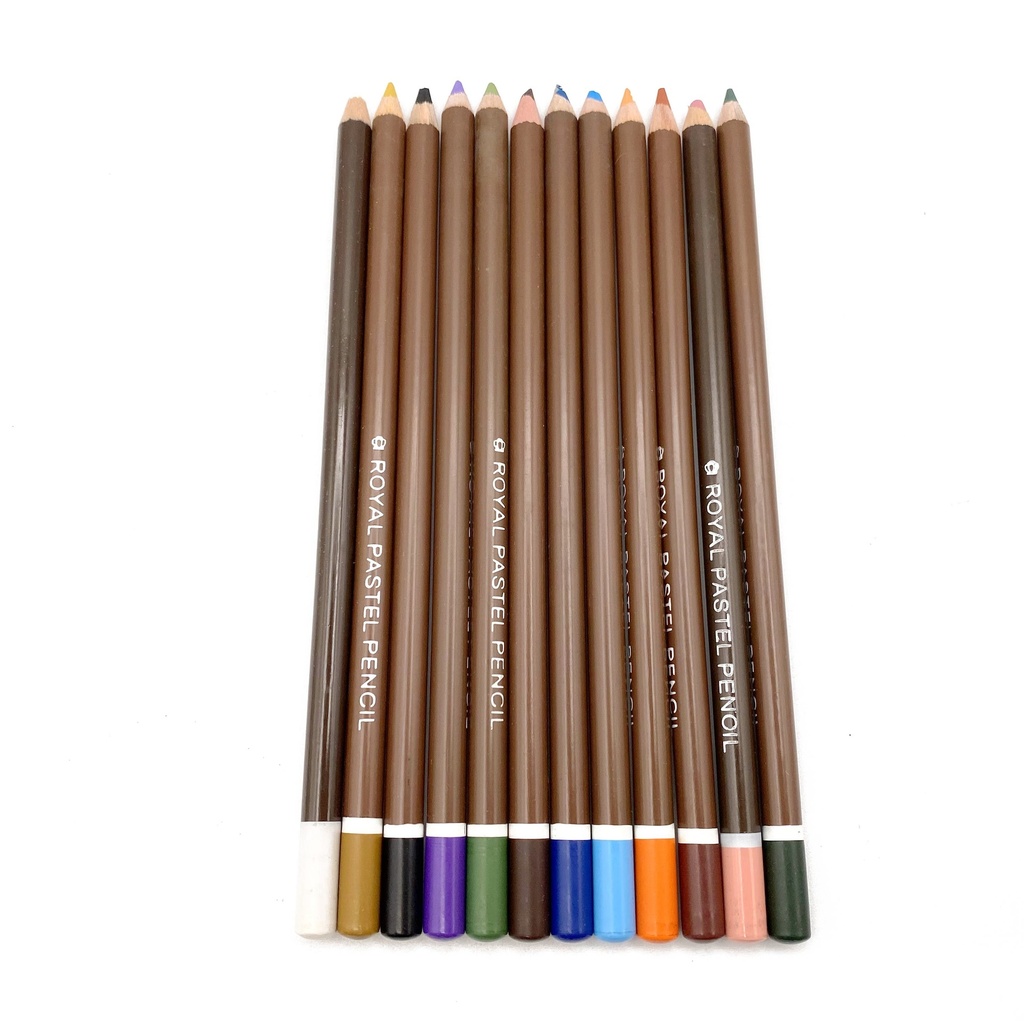[NB PA-12] Pastel Pencils - Set Of 12 Colors in Vinyl Pouch