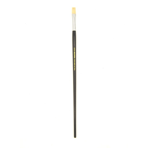 [FC 624-6] Eterna - White Hog Bristle Brush with Long Black Handle - Flat #6