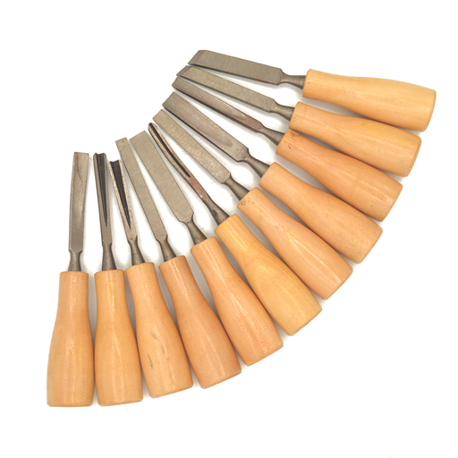 [FC 400-011] Couteaux De Sculpture Sur Bois - Ensemble De 11