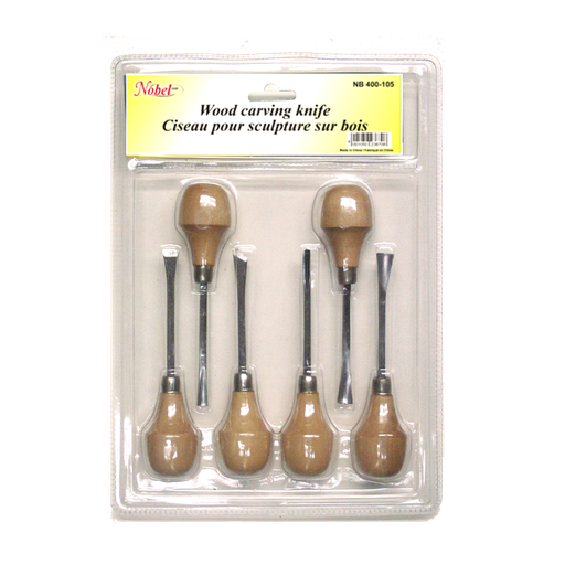[FC 400-105] Carving Chisel, Palm-Grip - Set Of 6