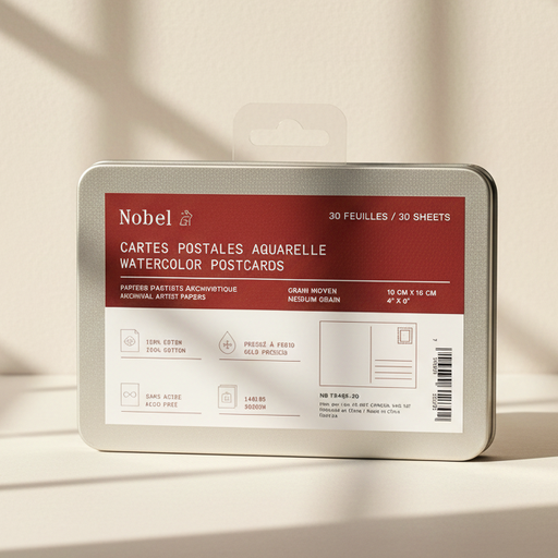 [NB 7946S-30] 4 x 6" Blank Watercolor Postcards (30 Sheets)