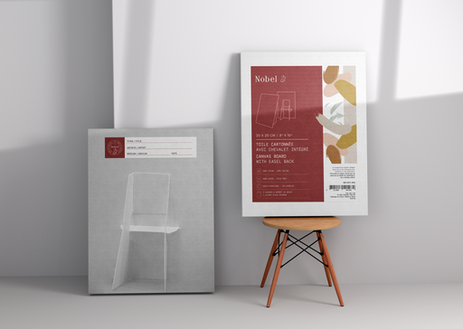 [NB 5311-88] Canvas Board with easel back 8" X 8"