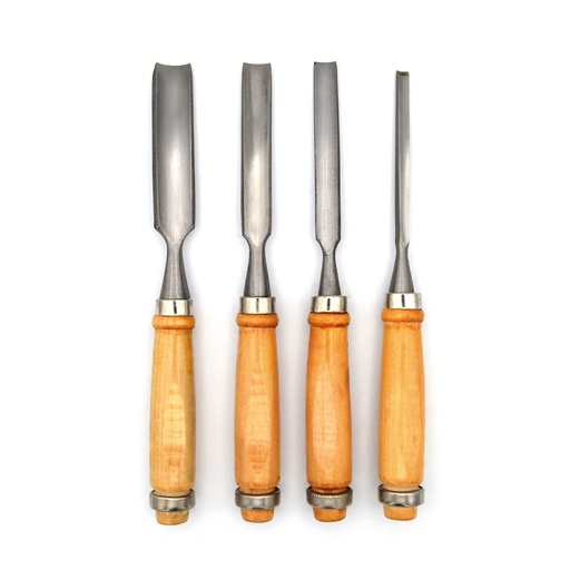 [FC 400-107] Couteaux à bois à lame large - ensemble de 4