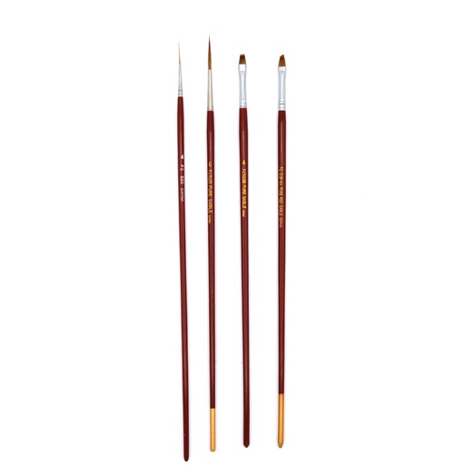 [NB 500-8] Pointed, Long Sable Hair Brush with Long Handle - #8