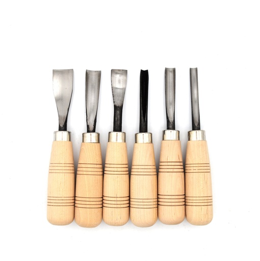 [FC 500S206] Wood Carving Knife - Set Of 6