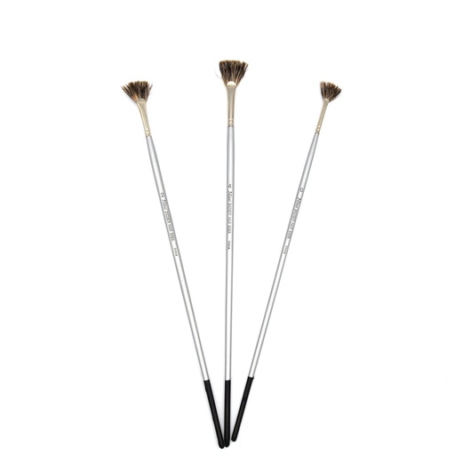 [FC 666-4] pinceau éventail en poils de blaireau