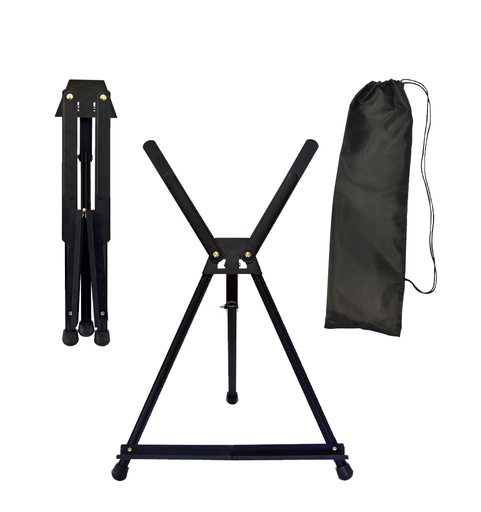 [FC 8045-8B] Chevalet de table pliant portable et léger en aluminium avec bras extensibles et sac de transport - Sac de 23" (hauteur maximale de la toile de 20")