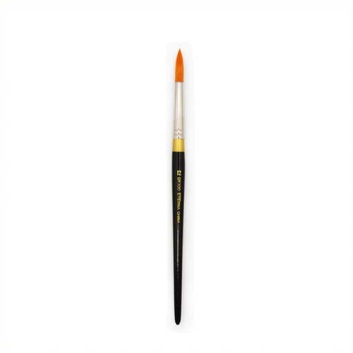 [FC GR700-12] Golden Synthetic Hair Brush - Round #12