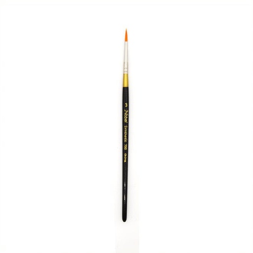 [FC GR700-3] Golden Synthetic Hair Brush - Round #3