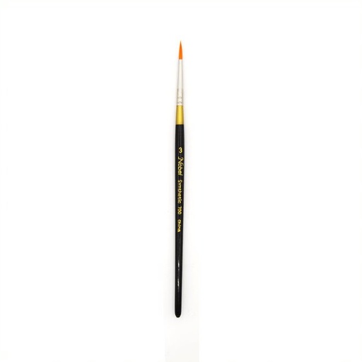 [FC GR700-3] Golden Synthetic Hair Brush - Round #3