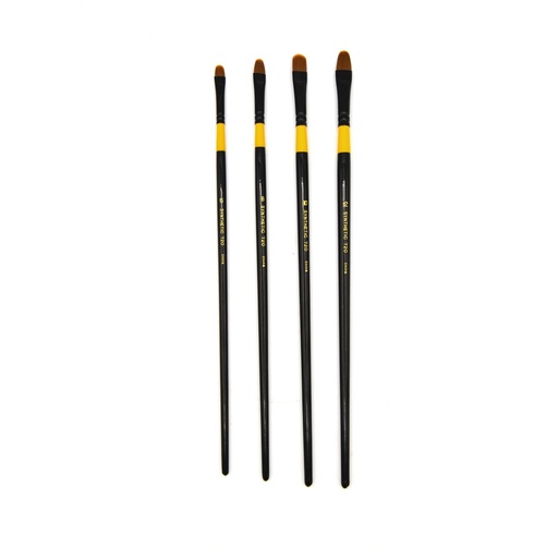 [FC 720FI-12] Brown Synthetic Hair Brush - Bright #12