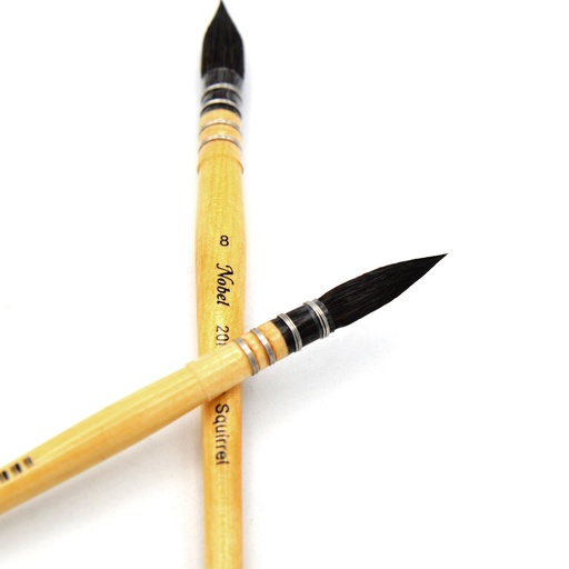 [FC 20R-4] Pure Pointed Squirrel Hair Mop Brush - 7.5 mm Diameter #4