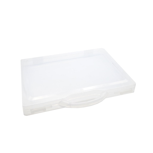 [FC 881-404] Transparent Plastic Carrying Case - 10.5" x 14"