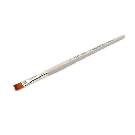 [NB 177W-3/8] Comet - Golden Synthetic Short Handle Brush, Wave #3/8
