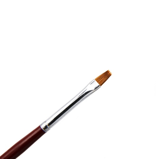 [FC 518-4FI] 100% Pure Sable Hair Brush with Long Handle - Filbert #4