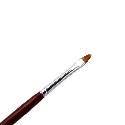 [FC 518-4FL] Pinceaux en poils de martre 100 % purs, long manche plat - #4
