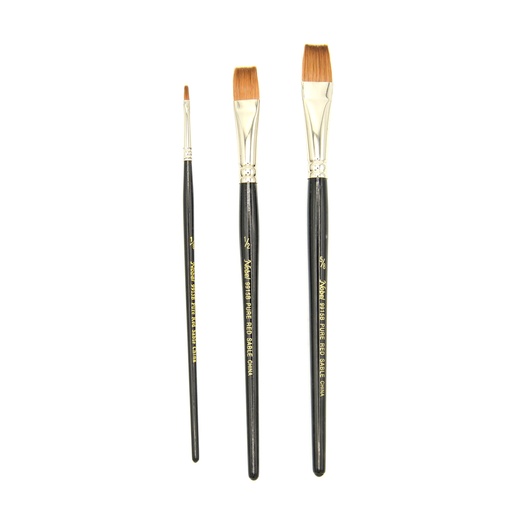 [FC 9915B-1/8] pinceau à poils en martre pure avec manche court - Bright #1/8