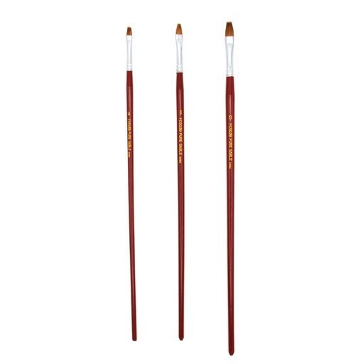 [FC 503B-6] pinceau en Bambou Poil de Martre Rouge