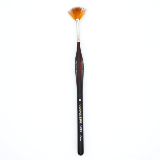 [NB 336FA-0] Gold (Merit) - Golden Synthetic Hair Brush with Triangular Handle - Fan #0