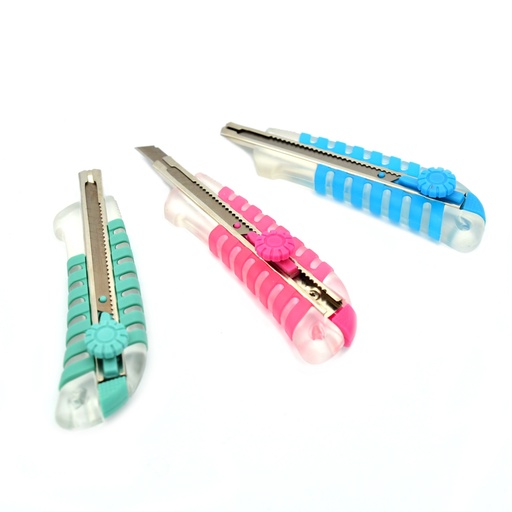 [FC SX723-P] Cutter à cliquet 9 mm - Rose, qualité professionnelle