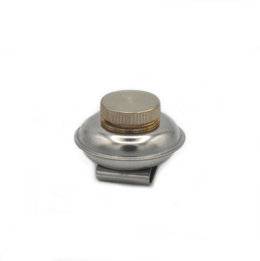 [FC 803-11] Stainless Steel  Palette Cup With Screw On Lid and Clip  (Single) - 1.5" Diameter x 7/8" Height