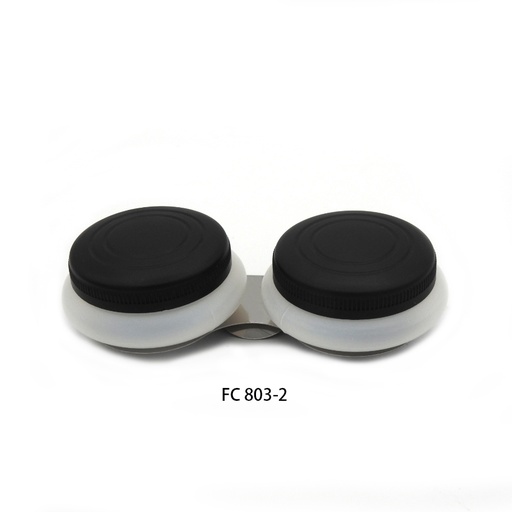 [FC 803-2] Plastic Palette Cup With Cover (Double) - 2" Diameter x 1" Height