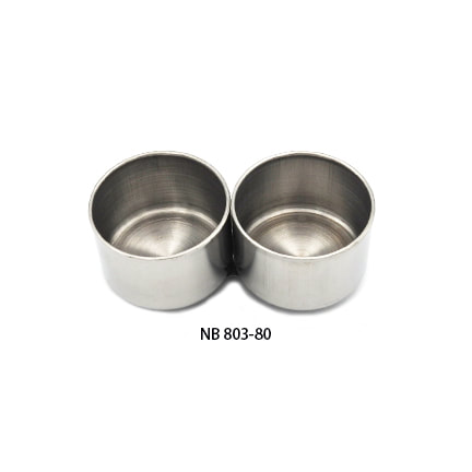 [FC 803-80] Tasse à palette en acier inoxydable avec clip (double) - 2 3/8" de diamètre x 1 1/2" de hauteur
