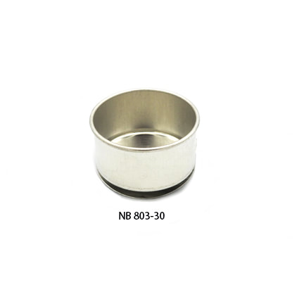 [FC 803-30] Stainless Steel Palette Cup With Screw On Lid and Clip  (Single) - 1 5/8" Diameter x 7/8" Height