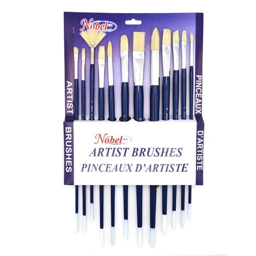 [NB 355-12AS] Oil and Acrylic Painting Brushes - Set of 12