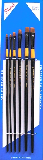 [FC 7106B] Synthetic Hair Brush - Set of 6