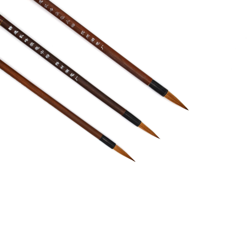 Sable Hair Bamboo Brush - Set Of 3 DISC.