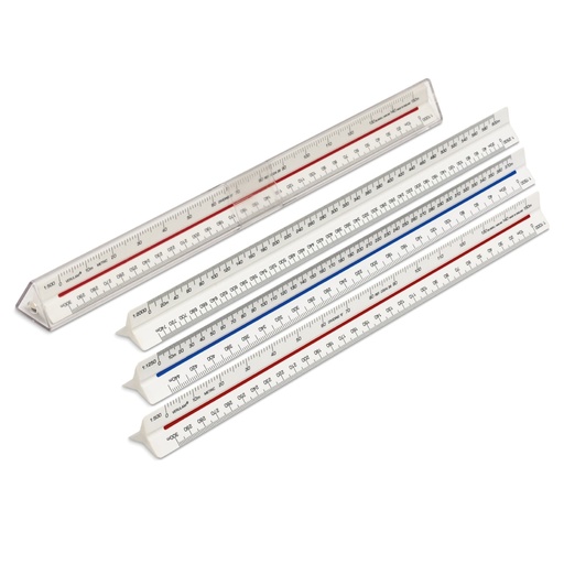 [NB 22-SC1] Balances Triangle Abs, 30 cm 1:100, 1:200, 1:250, 1:300, 1:400, 1:500