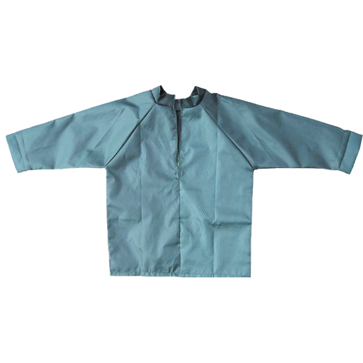 [FC 883-2012] Smock Apron Green  - Ages 10 - 12