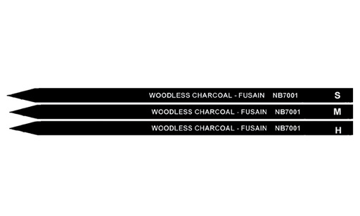 [NB 7001-S3] Charbon sans bois - ensemble de 3 (doux, moyen, dur)