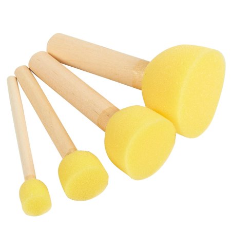 [FC 905S-3] Stencil Sponge Brushes - Round 4 cm / 1 5/8"