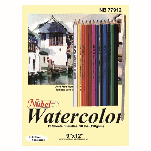 [NB 77912S-WP] Ensemble aquarelle