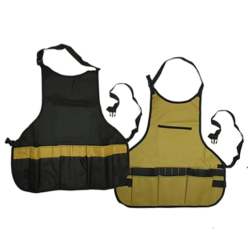 [NB 883-103] Nobel Apron With Tool Pockets (Black/Beige)