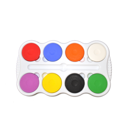 [FC TB8S] Blocs de peinture Tempera avec palette et couvercle - ensemble de 8