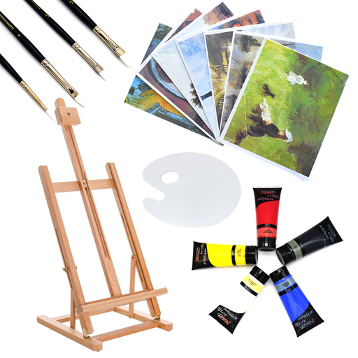 [FC 804-1A] Beechwood Easel Set - Starter Kit