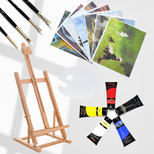 [FC 804-1A] Beechwood Easel Set - Starter Kit