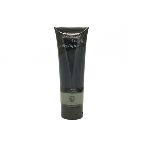[NB 120-793] Noir - 120 ml de peinture acrylique de qualité professionnelle Nobel