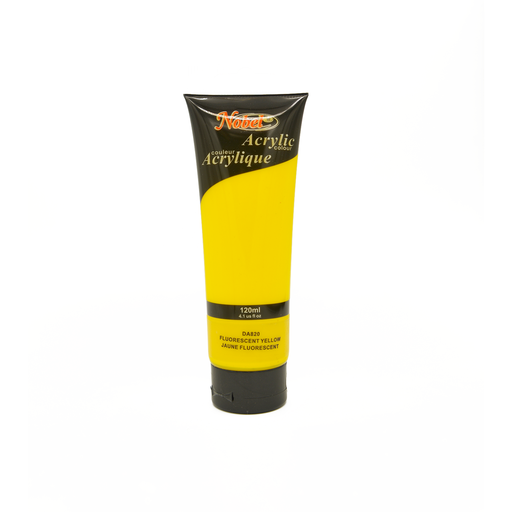 [NB 120-820] Jaune fluo - 120 ml de peinture acrylique de qualité professionnelle Nobel